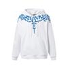 Unisex Hooded Sweatshirt With Animal Wing Print Loose Fit Cotton Pullover Fall Daily Wear