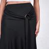 2026 Spring New Style Wooden Decorative High-waisted Slim-fit Hip-hugging Ribbon Women's Skirt