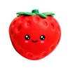 Portable Stress Reliever Cartoon Strawberry Relief Toy Giant Squeeze Fake Safe Toy Fruit Sensory Fidget for Home Office School Adult