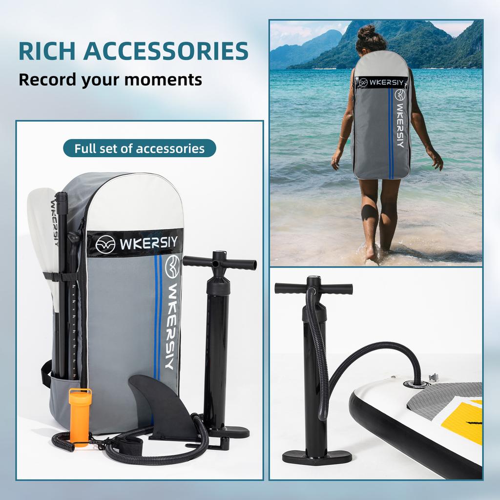 Placă gonflabilă Stand Up Paddleboard SUP Placă de surf SUP cu grosime de 6 inci Set de surf cu plăci de paddleboard