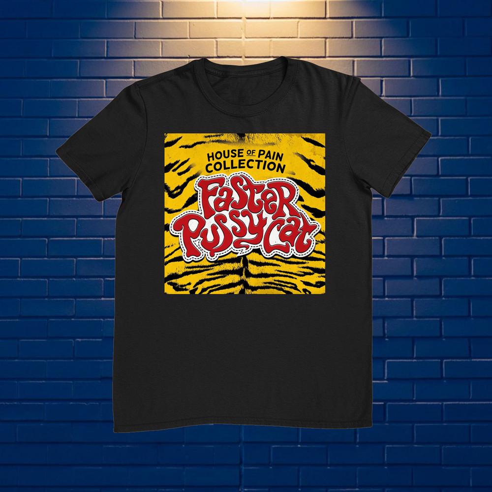 Faster Pussycat House of Pain Collection Black Unisex S234XL TShirt Unisex T-Shirt XXXL