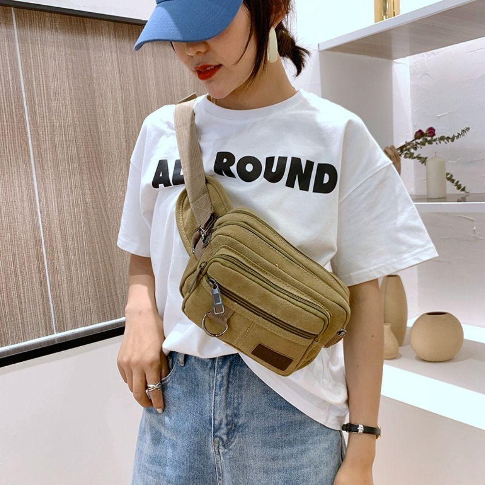 

Multi-layered Running Waist Bag Anti-theft Fanny Pack Casual Crossbody Shoulder Bag