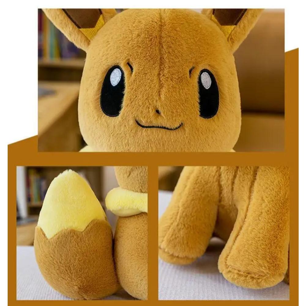 Eevee Cute Soft Hug Series Pokémon Plush Toys Stuffed Dolls 40-75cm Anime Pet Elves Eevee Plushie Kids Birthday Gifts