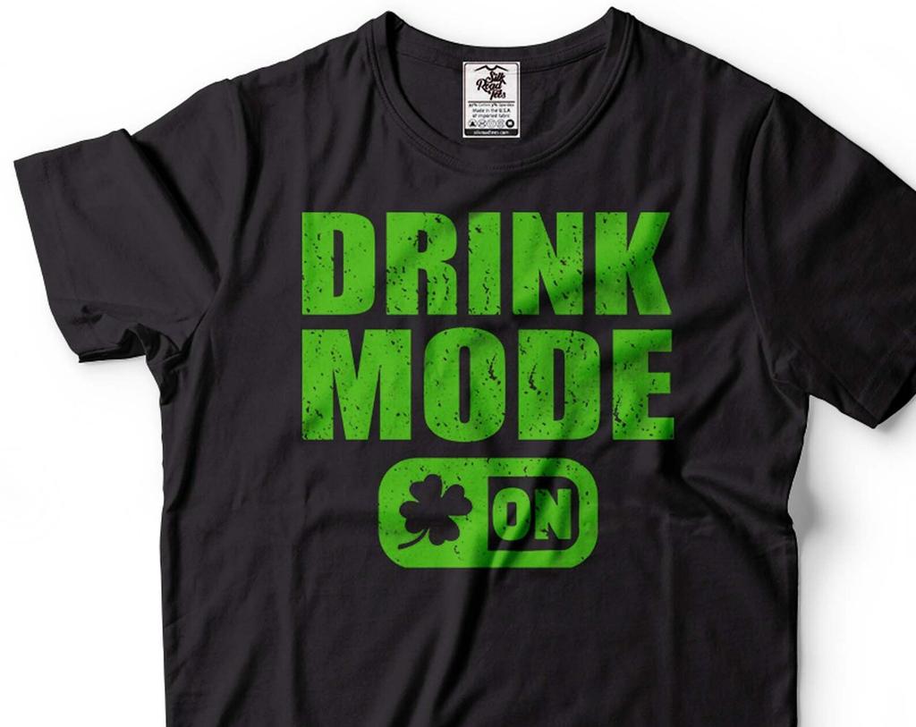 Drink Mode Irish T-Shirt: St. Patrick's Day Party Tee