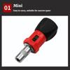 Battery-Free Mini Ratchet Screwdriver Set - Multi-Function Reversible Steel Tool with Drill Bits, Durable Home Hand Tool