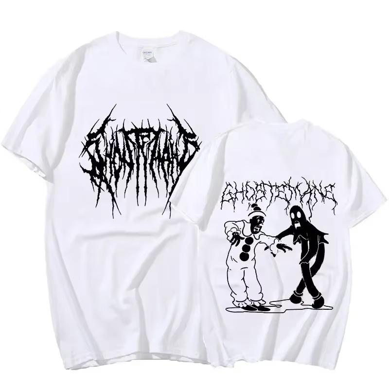2026 Hot Sale Men Women Print T-shirt Fashion Hip Hop Metal Gothic Rock T Shirt Loose Streetwear Summer Loose Sport T Shirt Y2K Short Sleeve