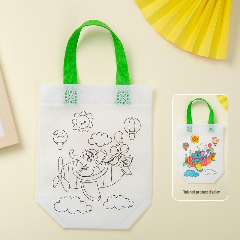 Eco-Friendly DIY Graffiti Tote Bag Kit for Kids