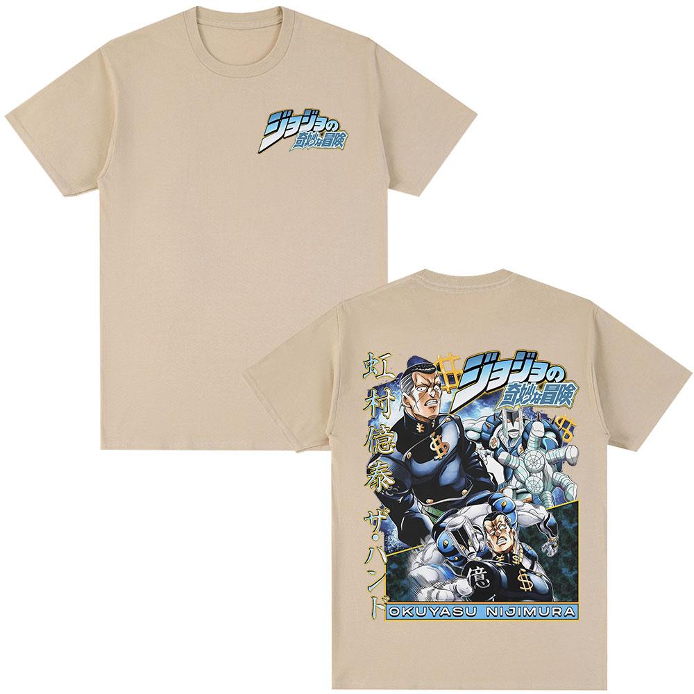 Anime JoJo Bizarre Adventure Okuyasu Nijimura Tshirt Men Women Clothing Cotton Casual Fashion Oversized Short Sleeves T Shirt