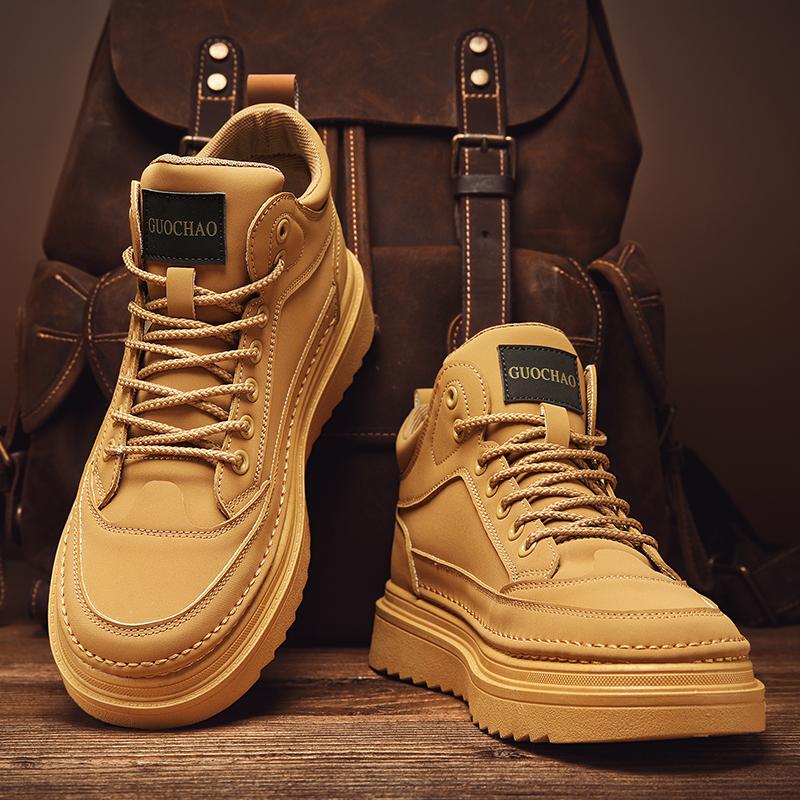 High-top autumn new board shoes casual labor insurance Martin boots