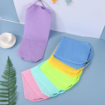 Exfoliační tření ručník Žínka Elastická sprcha Tělový peeling Čištění Masáž Pásek na ručník Mytí těla Čistý ručník