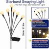 Upgrade 1/2/4 Stück Solar Glühwürmchen Lichter Außen Wasserdicht LED Garten Rasen Lampe Solar Schwingend Sonnenlichtbetrieben Landschaft Hof Terrasse Dekoration