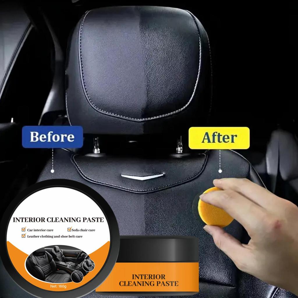 Car Leather Cleaner Long-Lasting Restore Paste Automotive Interior Leather Cleaning Cream For Vehicles Truck RV Sedan Automotive