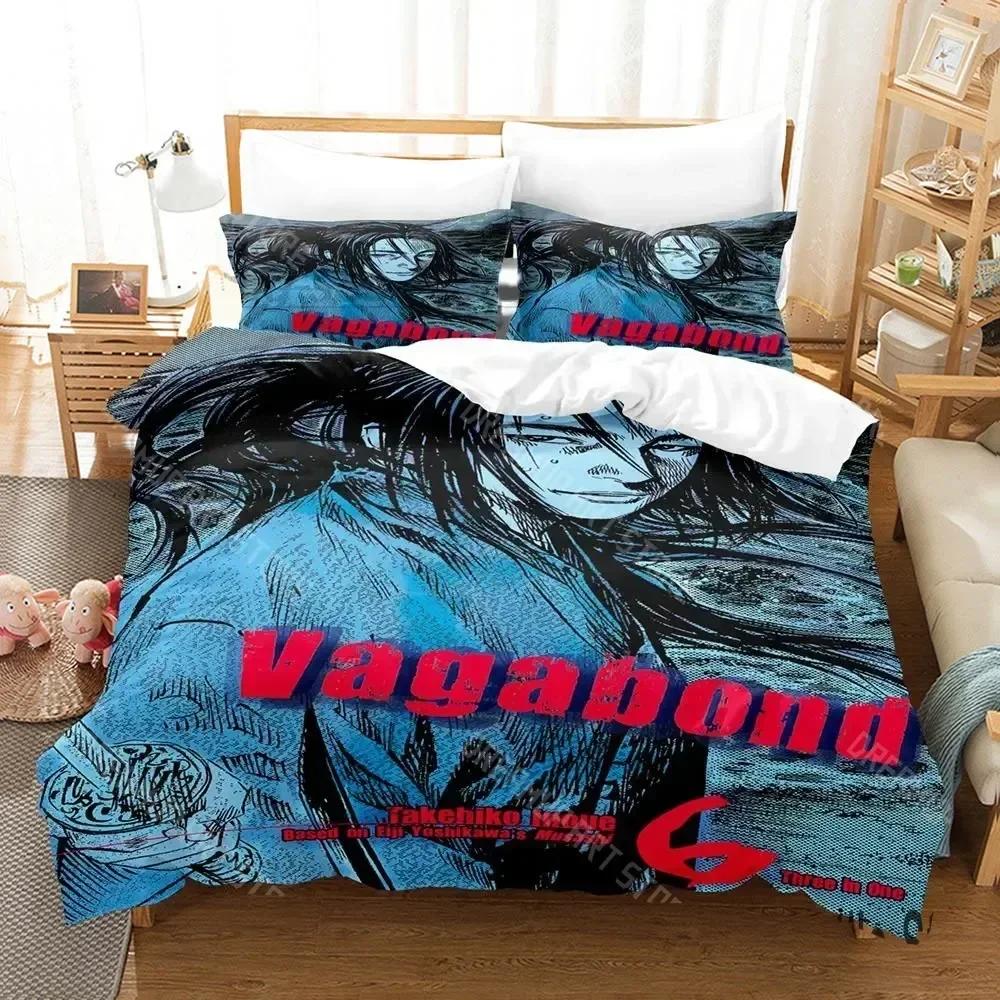 Vagabond Bedding Set Single Twin Full Queen King Size Bed Set Aldult Kid Bedroom Duvetcover Sets 3D  Anime bed sheet set