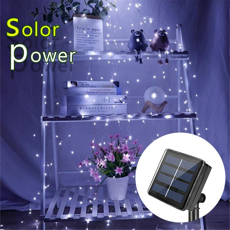 Xiaomi 2M Solar Powered LED Branch Lights With Copper Waterproof Waterfall Light For Garden Party Outdoor Christmas Tree Decoration