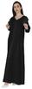 Bimba Abaya Islamic Prayer Dress With Hijab For Women's  Front Button Placket  Muslim