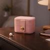 PU Leather Jewelry Storage Box, Mini Compact Gift Box, with Soft Scratch-Proof Interior Jewelry Case, for Rings Earrings Necklaces