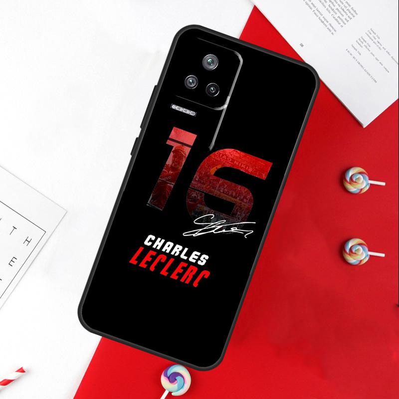 Charles Leclerc 16 F1 Case For Xiaomi 13 12 Lite 12X 11T 12T Pro Cover For POCO F5 X5 X3 Pro X4 F4 GT F3 C40 M5s