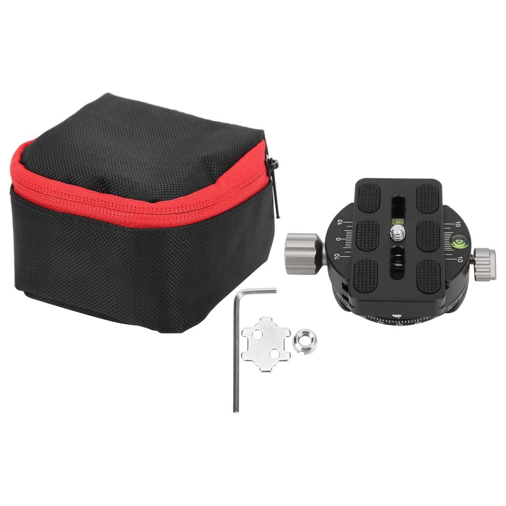 PAN‑02 Indexing Adjustment 360 Degrees  Panorama Shooting Plate Camera Quick Release Clamp