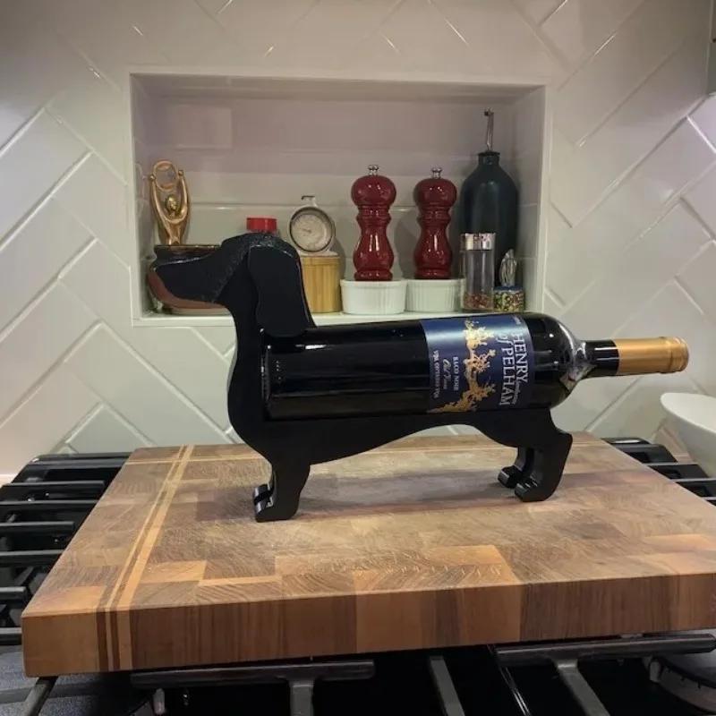 1pc Dog Wine Bottle Holder Sausage Wine Bottle Rack Wine Bottle Support Stand Decoration Stand