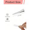 10pcs Women's Fashion Minimalist Convenient Y2K Style 3.54in Hollow Out Alloy Silver Hair Clips Claws Hairpins Hair Accessories