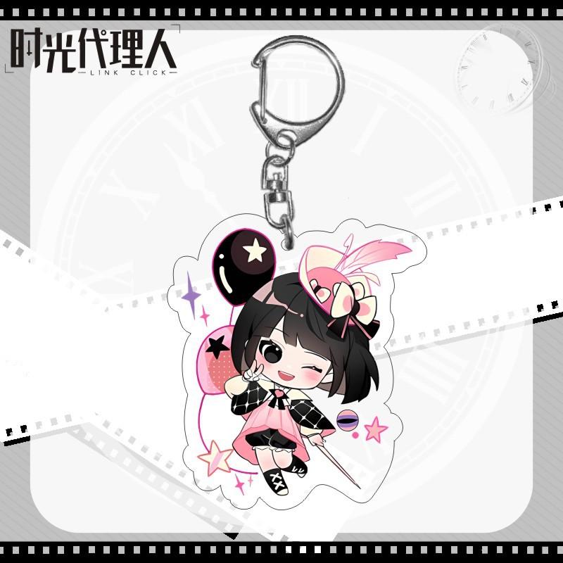 6CM Anime Link Click Shiguang Daili Ren Cosplay Schlüsselanhänger Cheng Xiaoshi Lu Guang Acryl Figur Anhänger Schlüsselanhänger Geschenk für Fans
