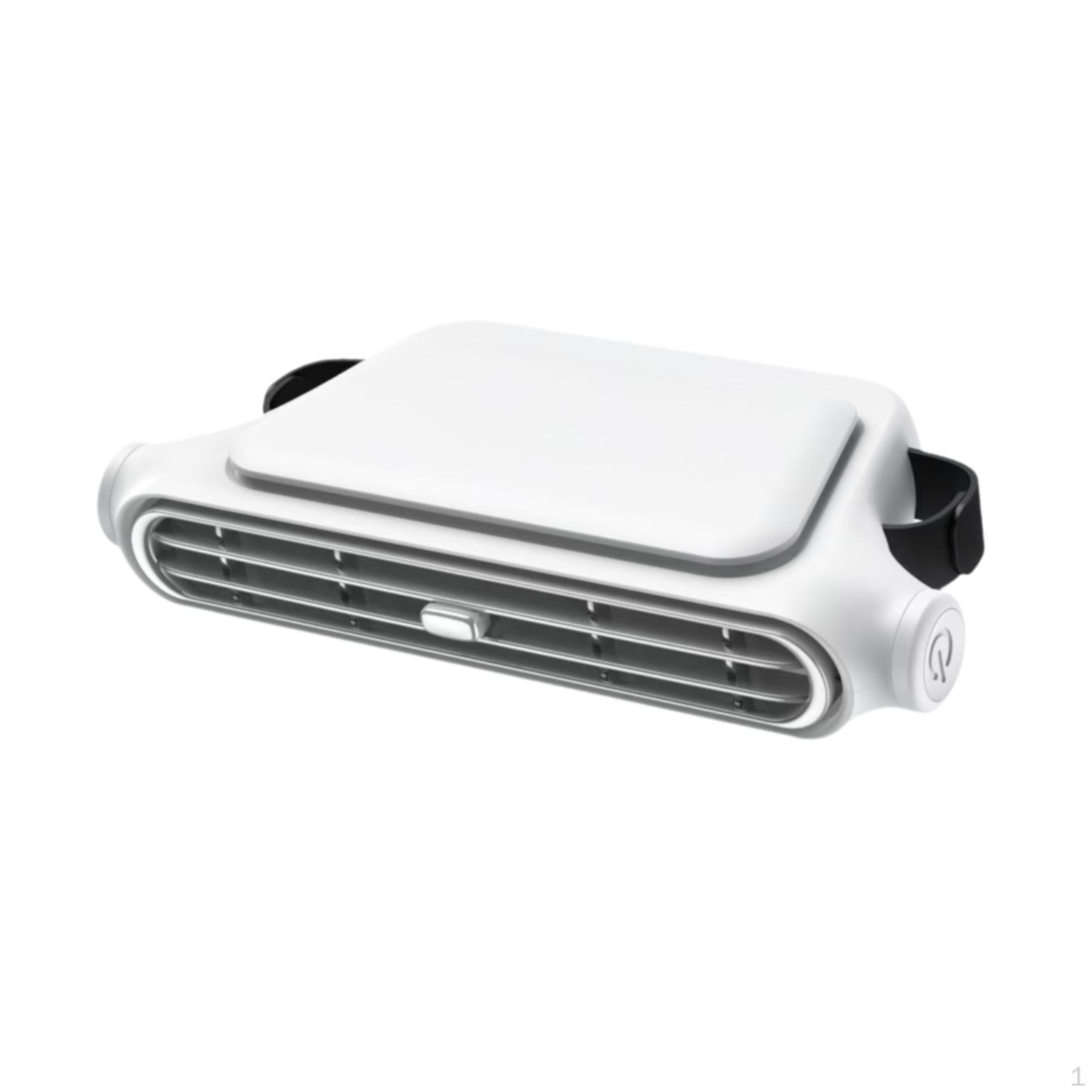 

USB-вентилятор для заднего сиденья автомобиля с регулируемым выпуском воздуха и 3 скоростями для летних путешествий белый