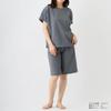 Venex Recovery Move Short Sleeve and Pants Heather Size General Medical Device Recovery Wear Women's Set, Gray, L,