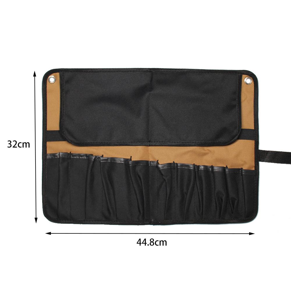Roll Tool Pouch Double-layer 600d Oxford Cloth Waterproof Multi-function Tool Hanging Bag