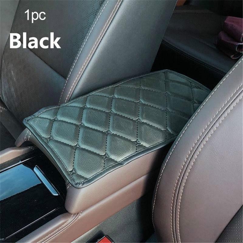 1pc Car Armrest Pad Cover Center Console Box Leather Cushion Armrests Pad Accessory