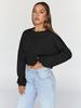 Women's Urban Style Autumn Polyester Pullover: Round Neck, Long Sleeve, Loose Fit