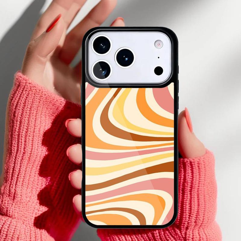 Rainbow 70s Groovy landscape Phone Case for iPhone 17 Air 16e 15 14 13 Pro Max Back Cover for 12 11 Pro Coque