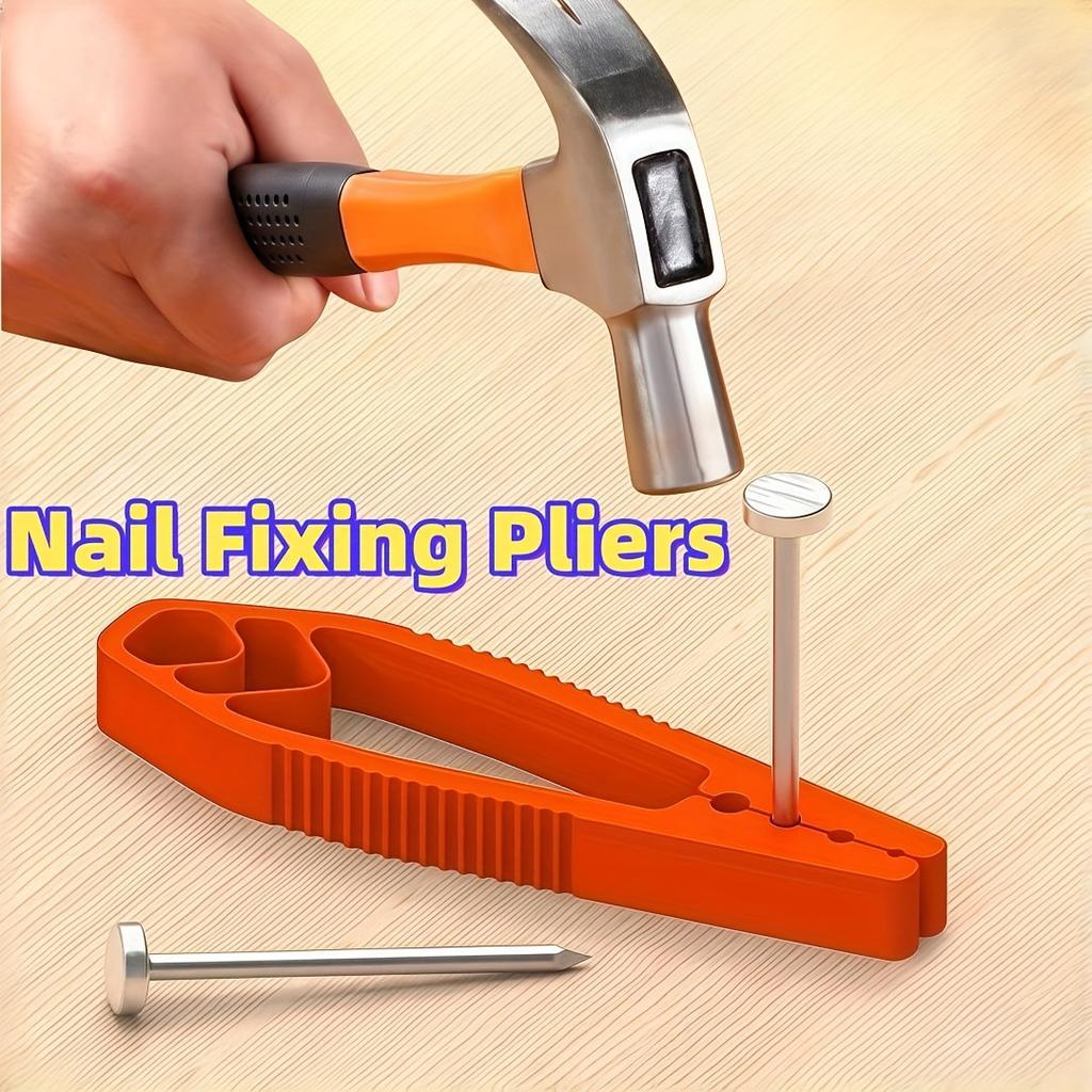 Pliers Nail Holder Tool: Portable, Safe Finger Protector for Hammering Nails/Screws, Easy Positioning Chain Pliers
