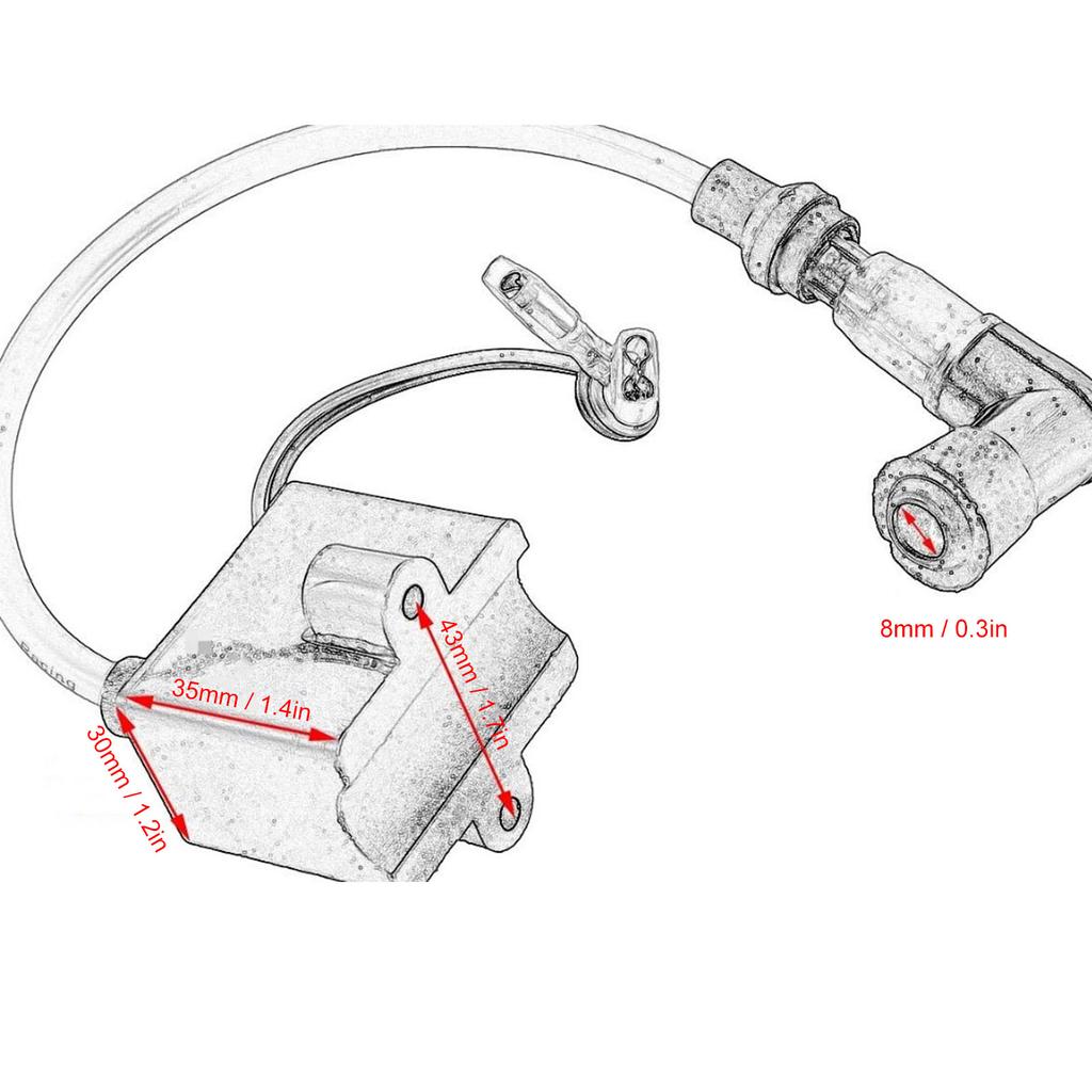 Ignition Coil High Performance Ignition Module for 49 50 60 66 70 80 2 Stroke Engine Motorized
