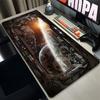 Large Mouse Pad Outer Space Astronauts Gamer Keyboard Desk Mouse Mat Laptop Gaming Accessories Starry Sky Carpet Anime Mousepads