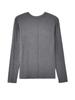 Women's Slim Fit Cashmere Blend Minimalist Round Neck Long Sleeve T-Shirt
