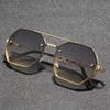 New High Quality Double Metal Chain Sunglasses Women Fashion Cool Design Brand Design Sun Glasses for Street Pography