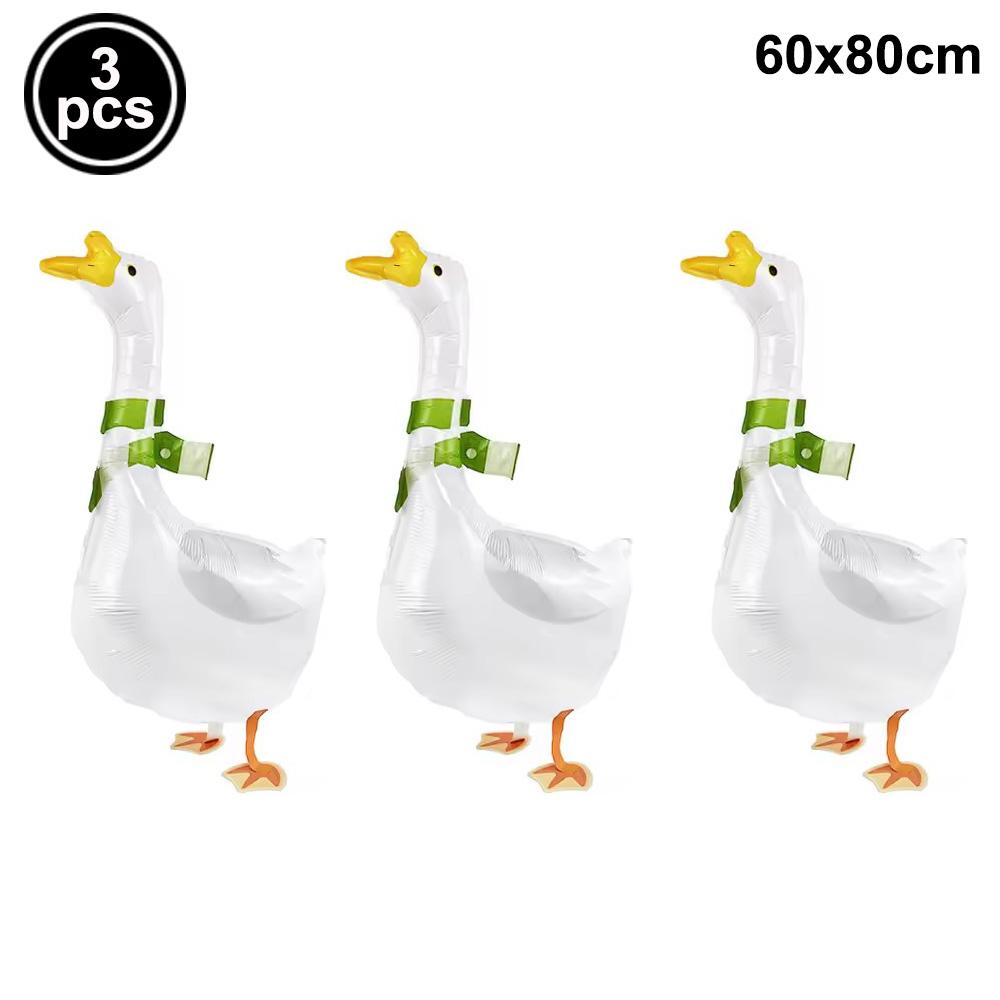 Farm Chick Foil Balloon White Goose Duck Pig Sheep Chicken Walking Animal Balloons Baby Shower Farm Theme Birthday Party Supplie