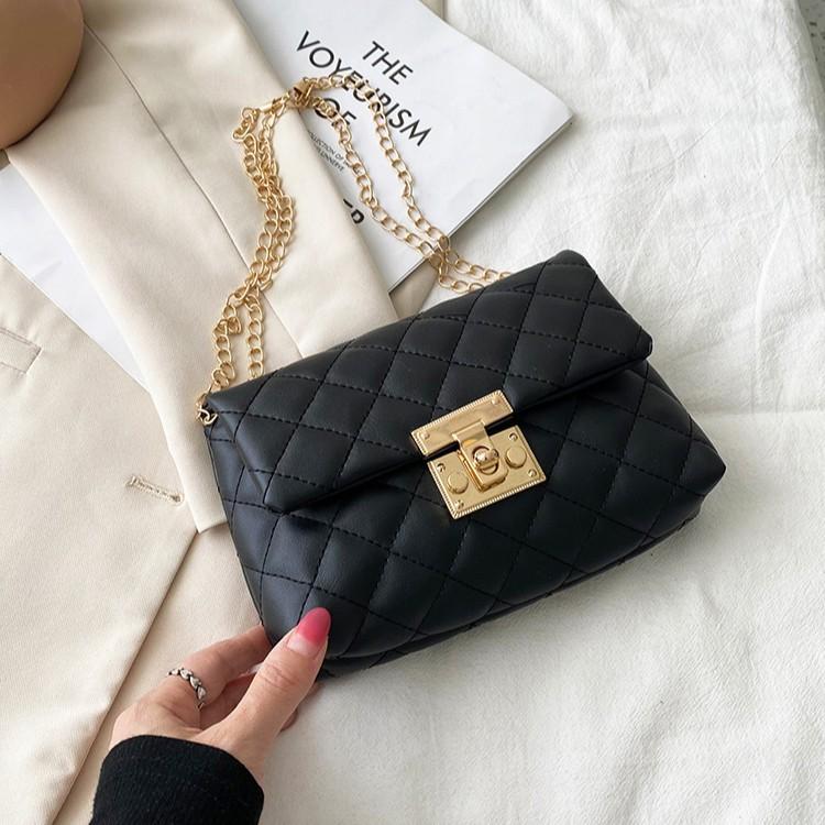 Square Button Embroidered Bags S Women's Bags Women's Fashion Shoulder Bags