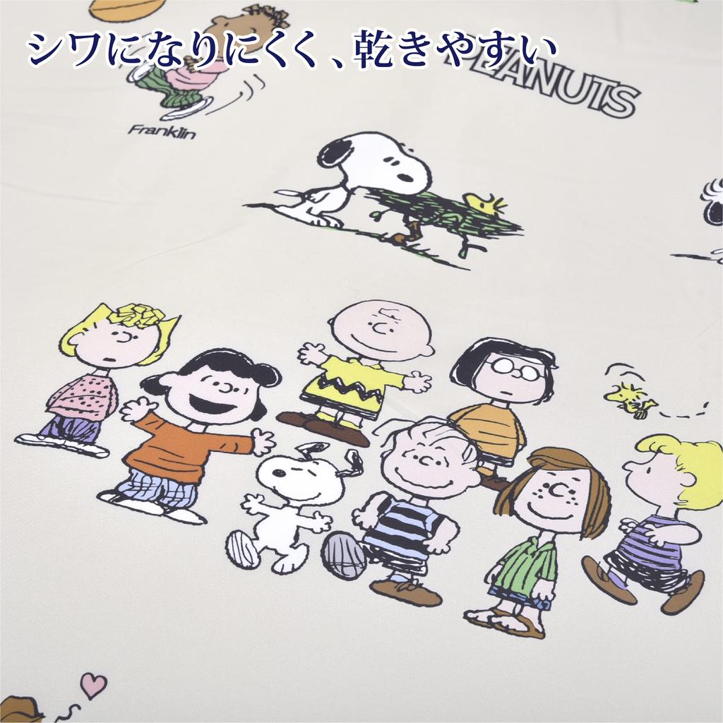 Nishikawa Snoopy Duvet Cover 150X210cm Washable PN3602 PEANUTS Gang with 8 Ties Beige SI03580002