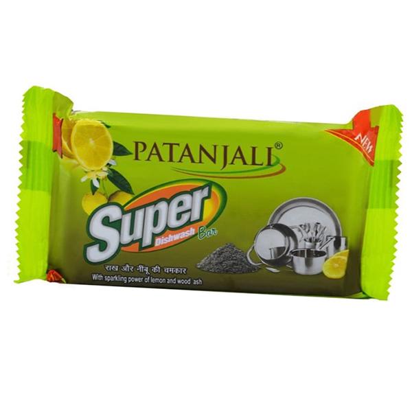 

Мило для миття посуду з лимоном та золою, Super Dishwash Bar, Patanjali 145г (76635001)