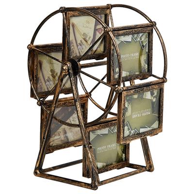 Vintage Family Photo Frame Ferris Wheel Rotatable Photo Frame Home Decor Gift