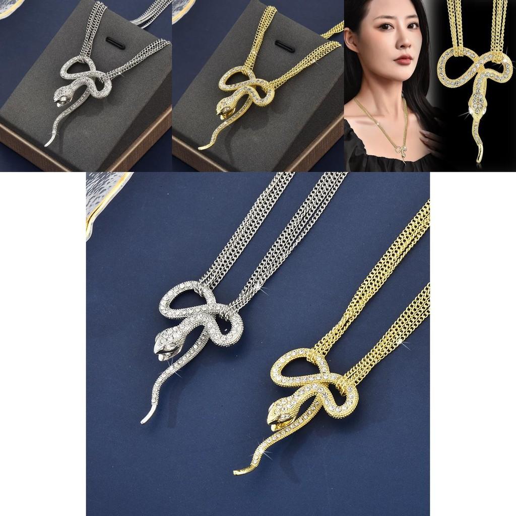 Unique Stylish Snake Design Necklace In Gold And Silver For Trendy Unisex Jewelry Lovers
