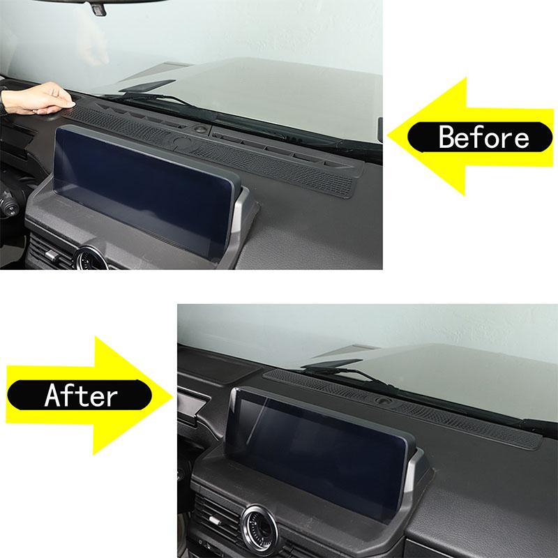 For INEOS Grenadier 2020-2025 Stainless Steel Black Car Instrument Panel Air Outlet Anti Blocking Mesh Cover Car Accessories