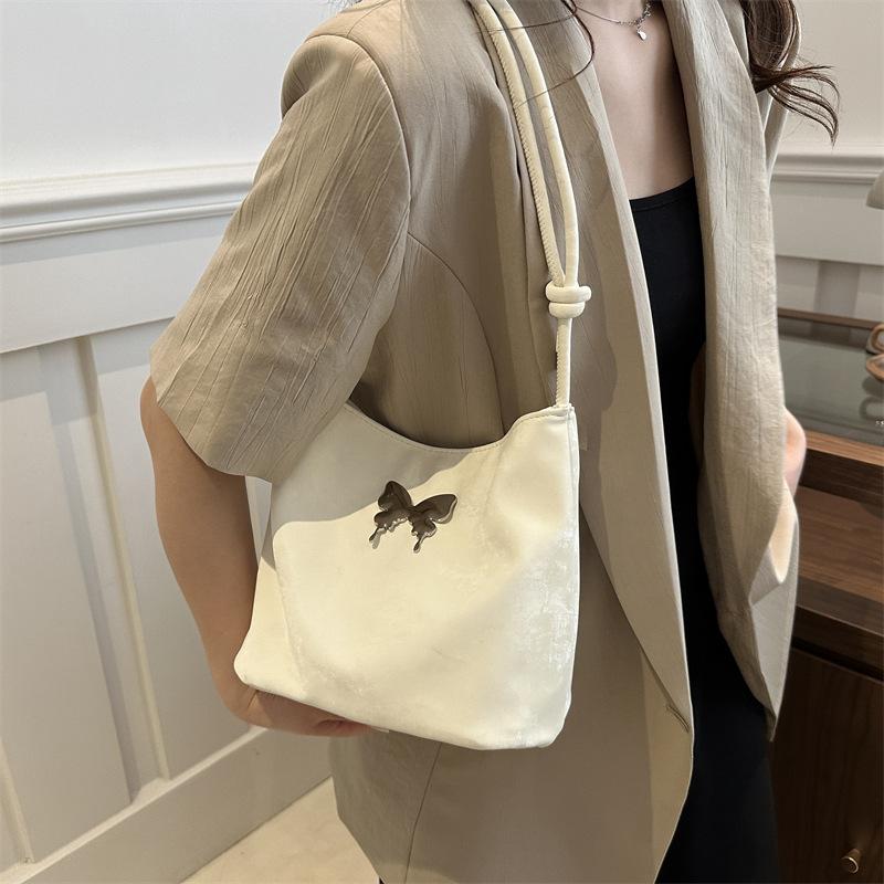 Personalized One-shoulder Texture Fashionable Fashionable Women's Bag Butterfly Casual and Beautiful Commuting Crossbody Toe Bag