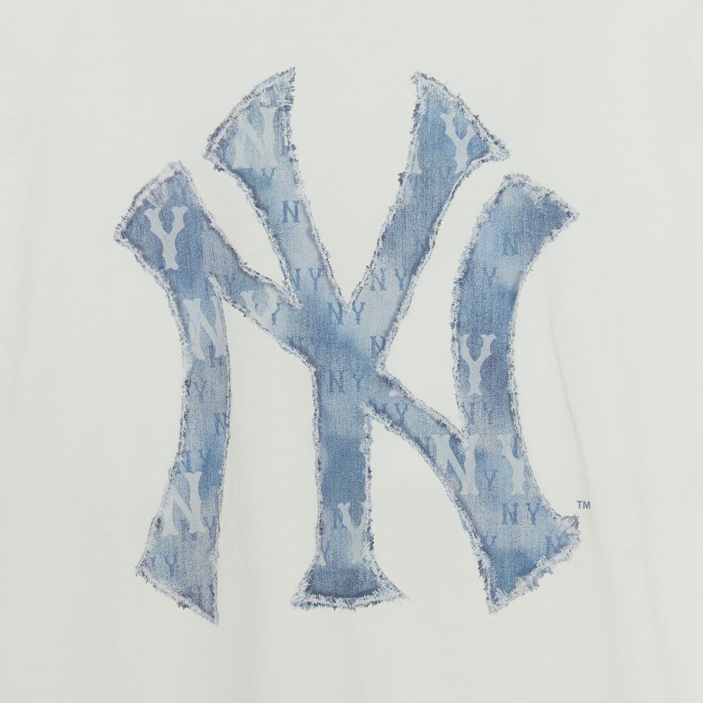 MLB Retro Print Fashion Casual Short Sleeve T-Shirt Unisex Tops 3ATSM0654-50IVS