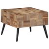 VidaXL Coffee Table Grey 55x55x40 Cm Solid Reclaimed Teak 358521