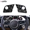 Front Multi Function Control Key Replacement Steering Wheel Button Trim Cover For Porsche Panamera 971.1 Cayenne 9YA 9Y0 Macan