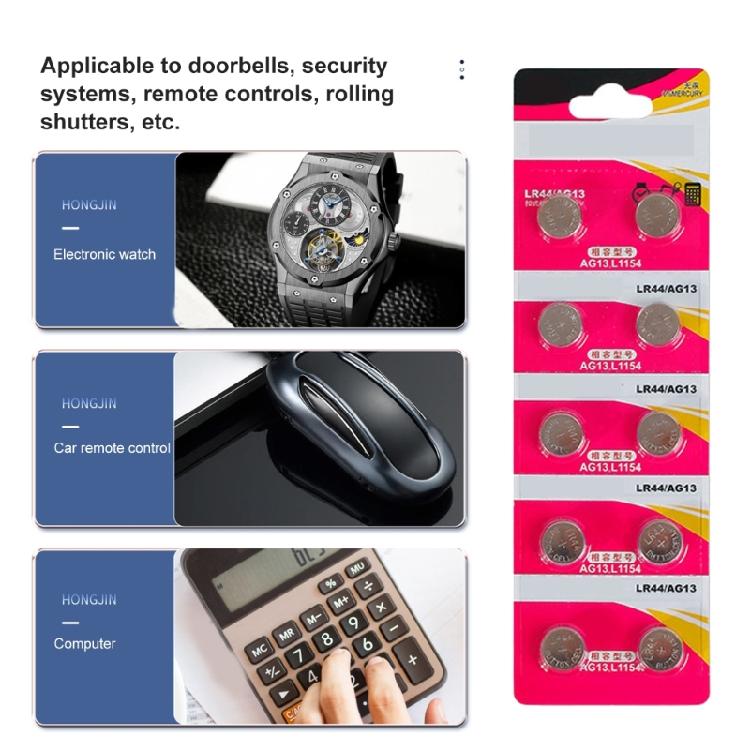 AG13 LR44 Button Battery Safe Power Sources Alkaline Cell Battery for Childrens Toy Electronics Sport Watches Remotes