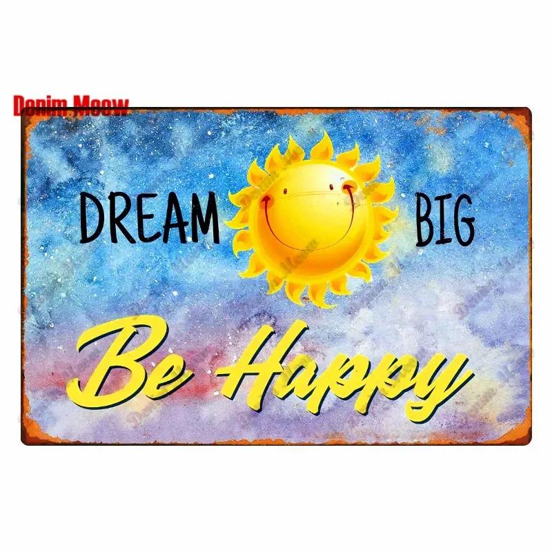 Beach Metal Tin Sign, Vintage Summer Beach Plates, Relax Wall Sign, Pool Tiki Bar Pub Seaside Ocean, Happy Place, Decor WY161