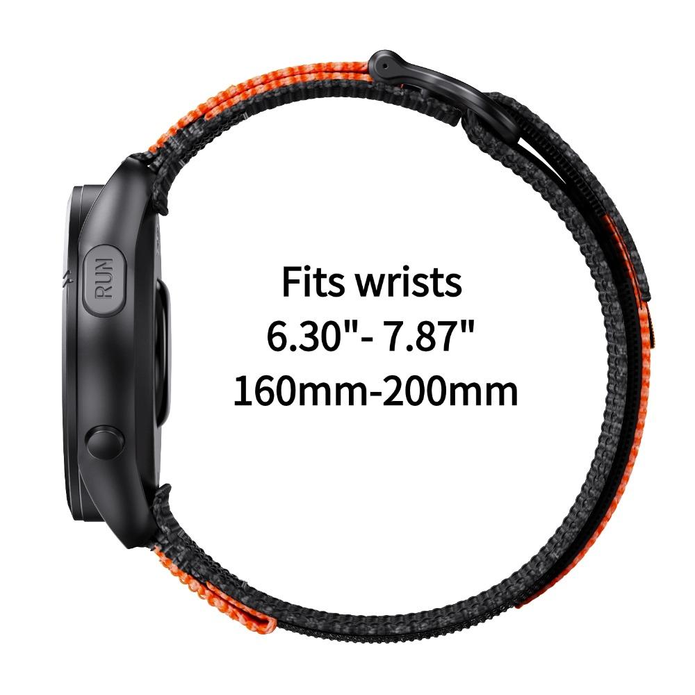 20mm Schnellwechsel Nylon Uhrenarmband Klettverschluss, 20mm Universelles Klettverschluss Nylon Uhrenarmband für Garmin Forerunner 165 158 55 245 6
